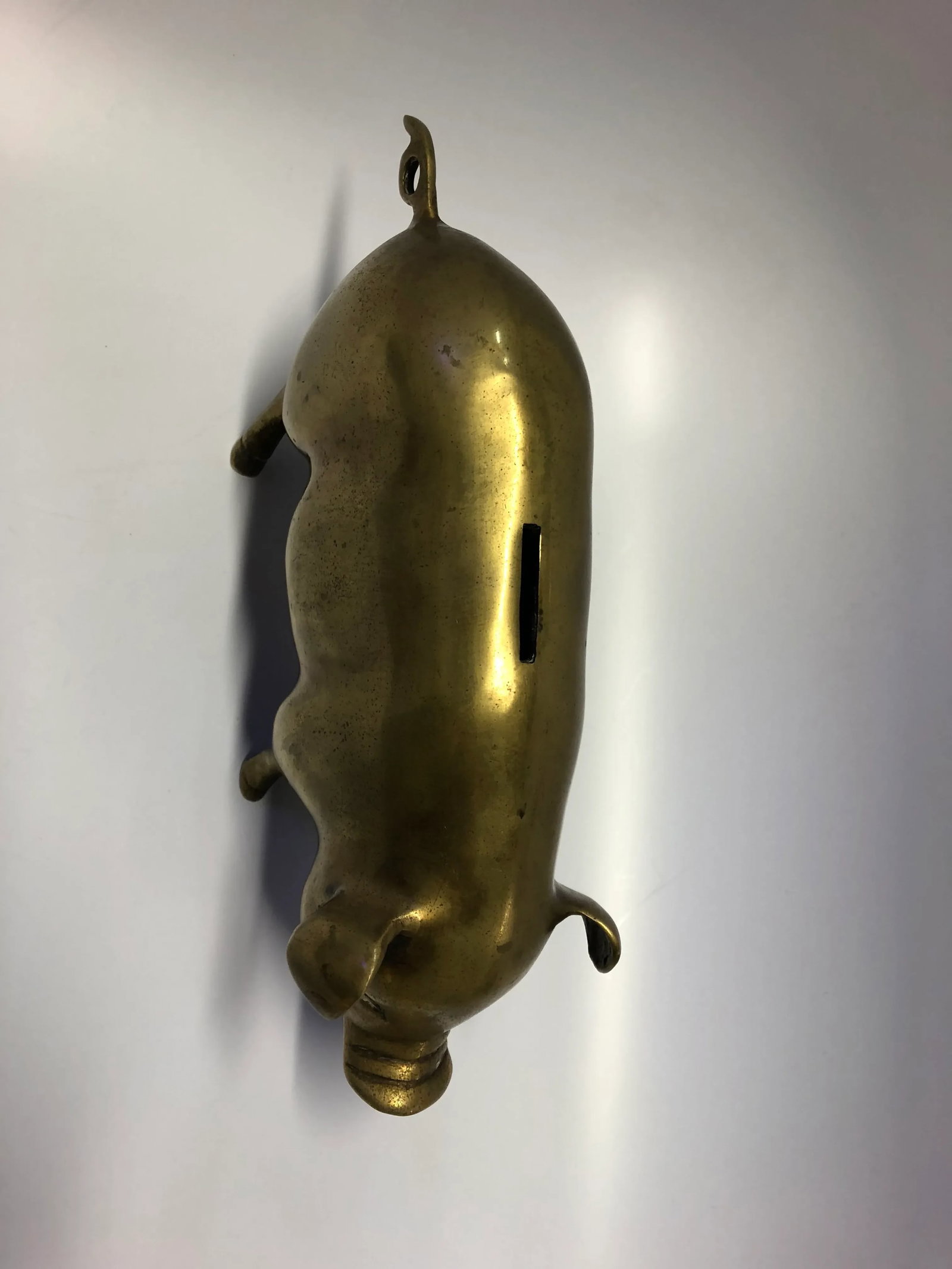 Mid Century Brass Piggy Bank - 5