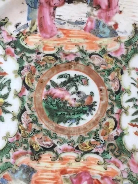 19th Century Chinese Rose Medallion Plate - 2