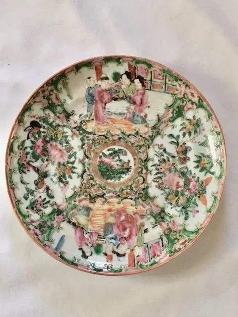 19th Century Chinese Rose Medallion Plate - 8