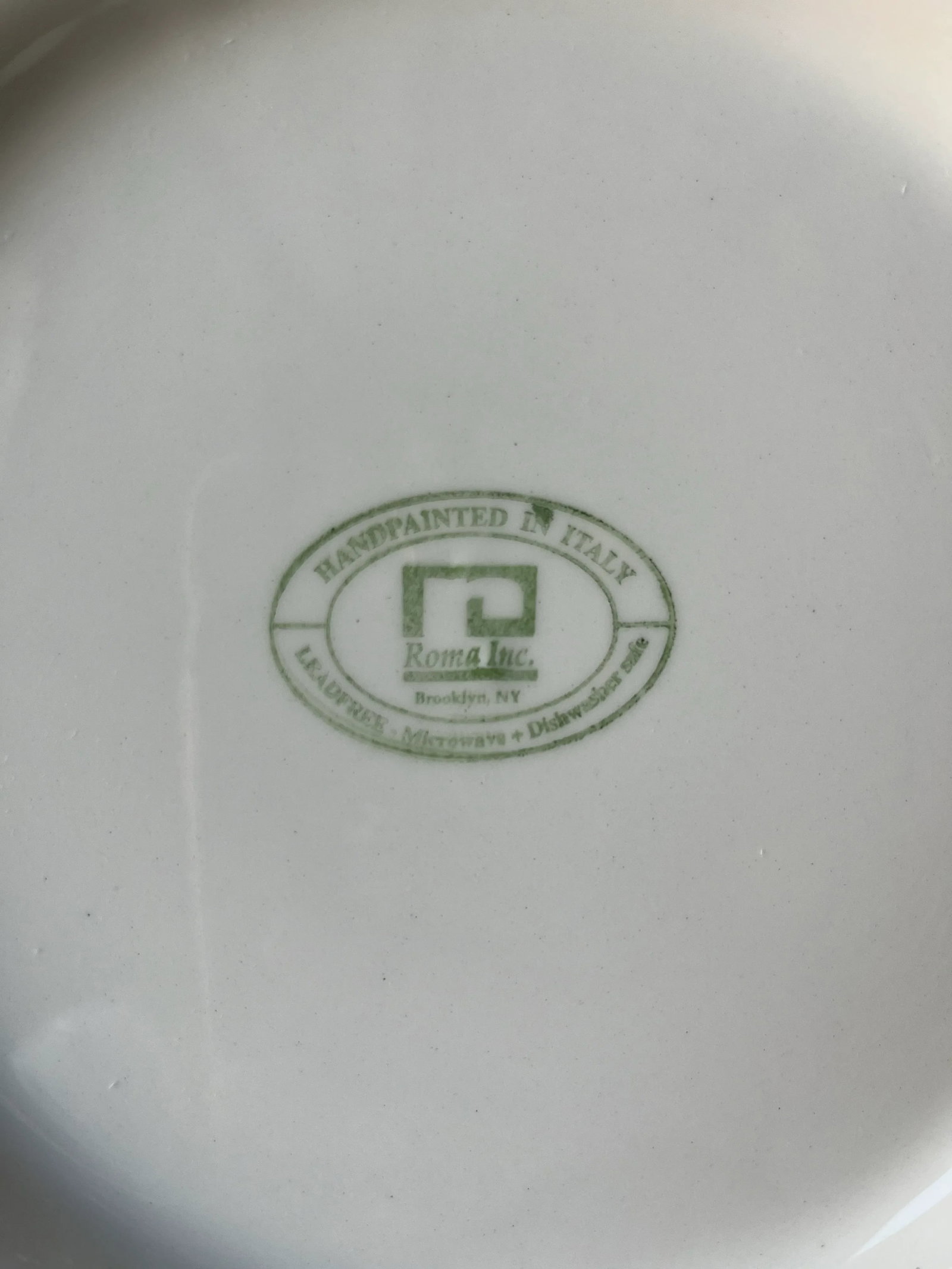 1980s Red Spongeware by Roma Inc Brooklyn Ny Pasta Serving Bowl, Italian Pottery - 5