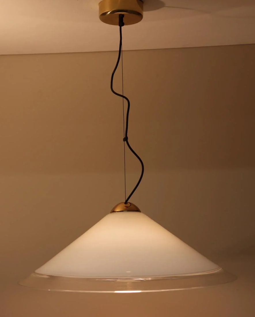 Italian Mid Century Modern Murano Glass Pendant Lamp - 3