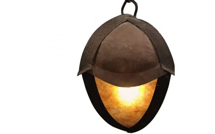 1940s Arts and Crafts Gothic Wrought Iron Lantern - 2