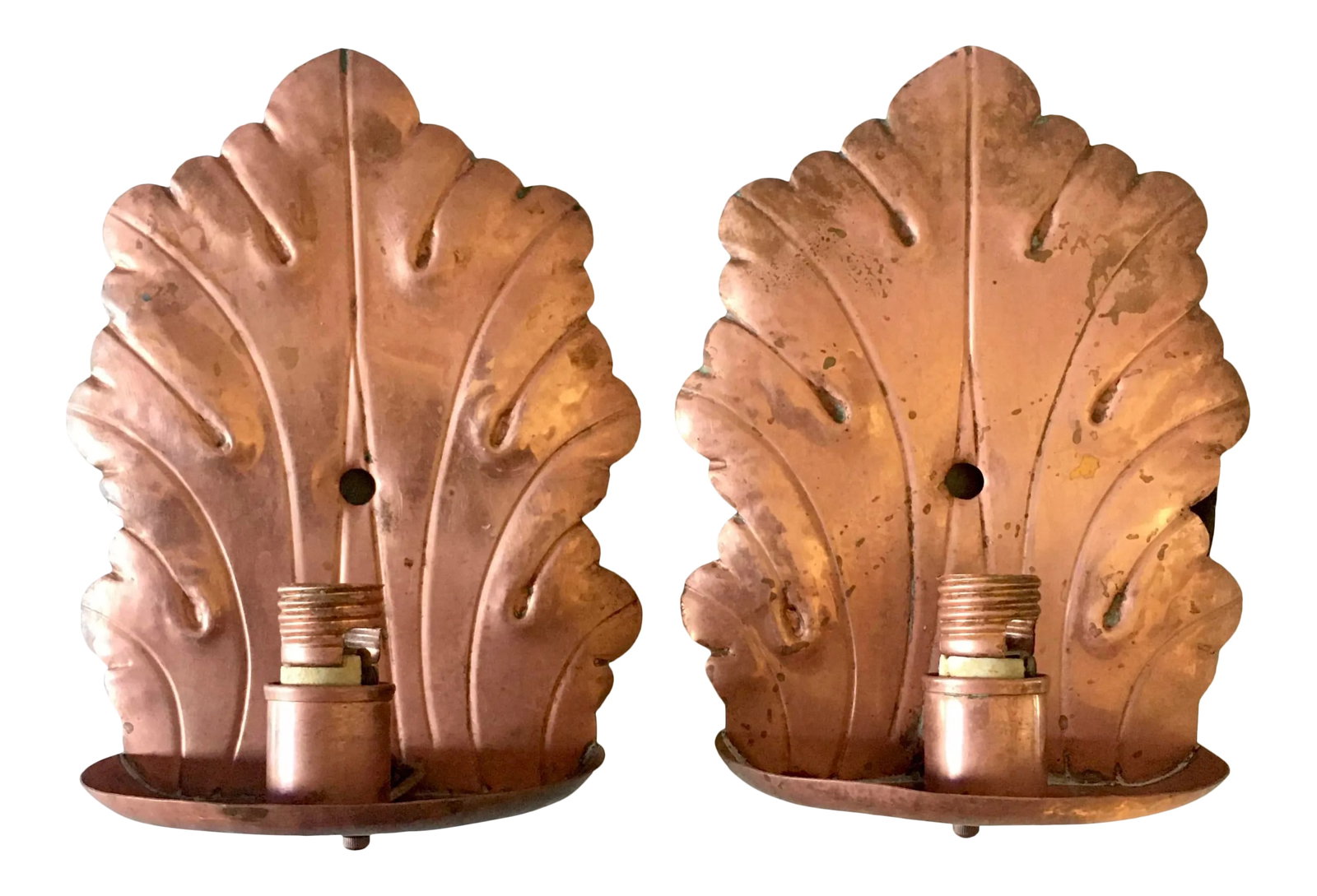 1940s Hector Aguilar Style Vintage Copper Electric Wall Sconces (1 of 12)