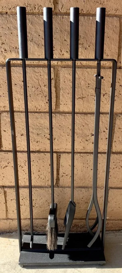 1960s Vintage Pilgrim Manufacturing Fire Poker Set - 5 Pieces - 8