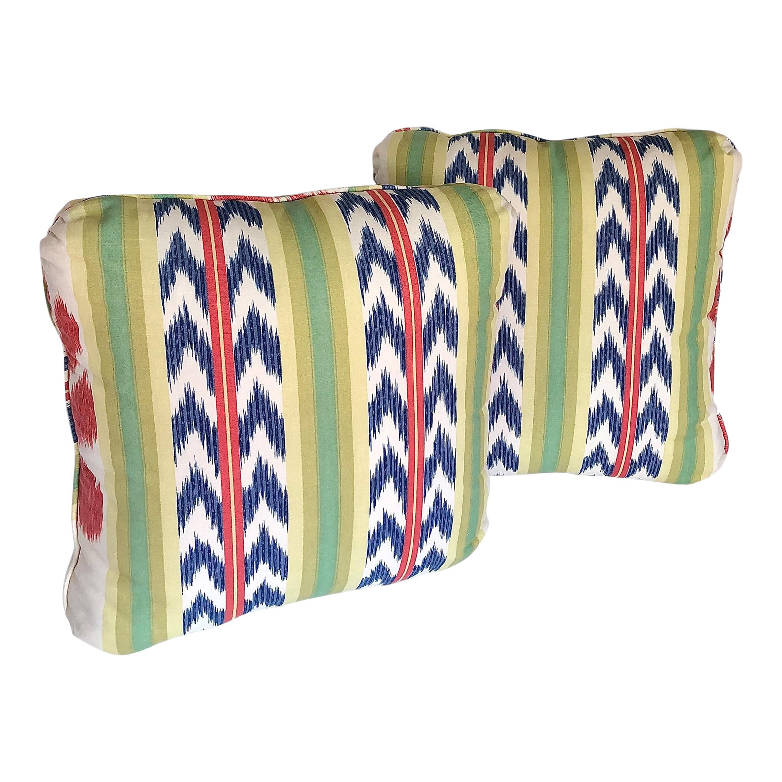 Brunschwig & Fils Chenonceaux Double-Sided 20" Pillows- a Pair (1 of 10)