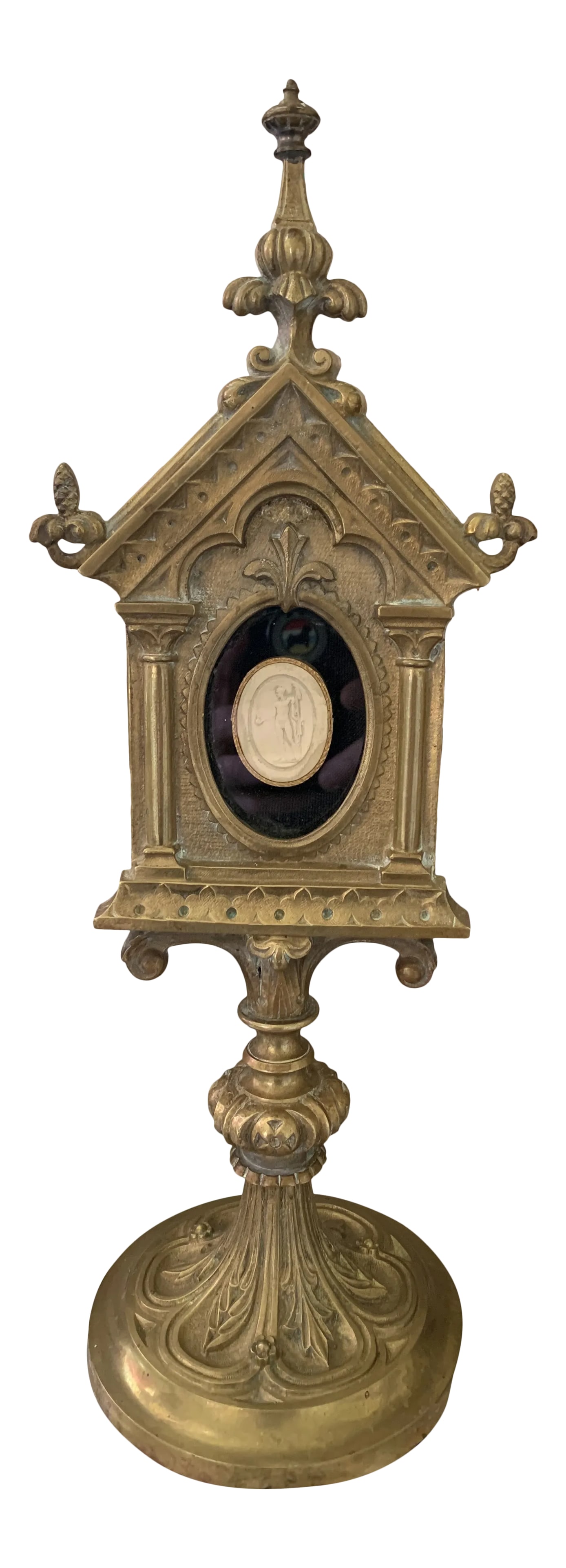19th Century Brass Reliquary With Intaglio (1 of 11)