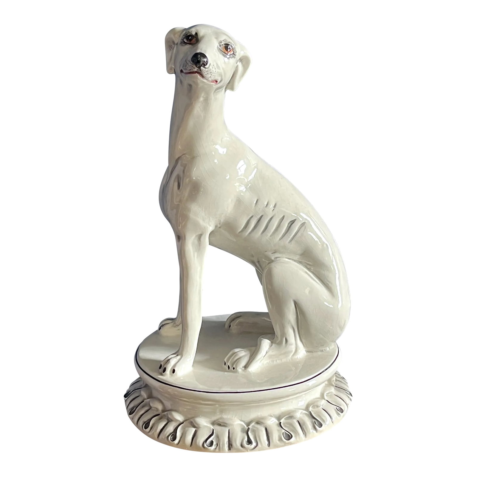 Vintage Italian Ceramic Greyhound Dog (1 of 12)