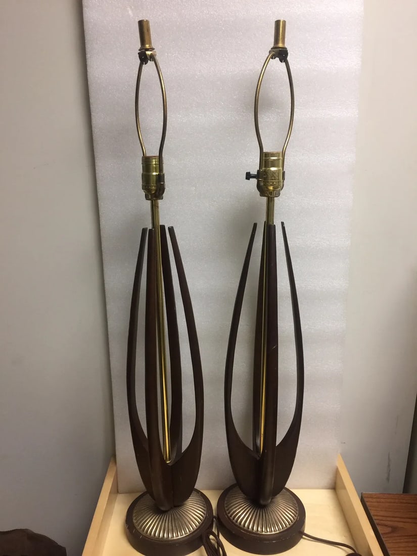 Mid 20th Century Mid-Century Modern Lamps - a Pair - 2