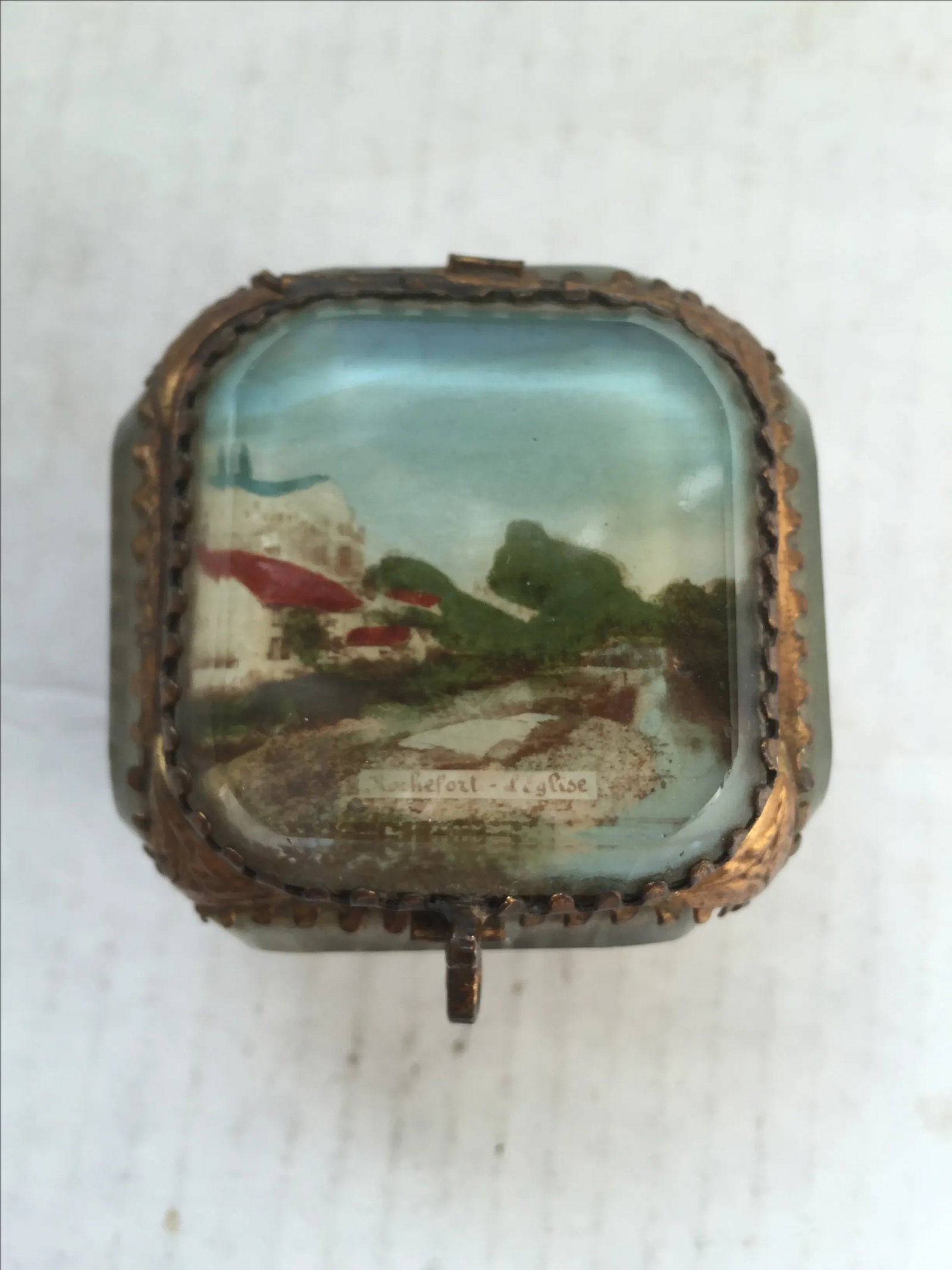 Antique Alsatian Souvenir Ring Box - 2