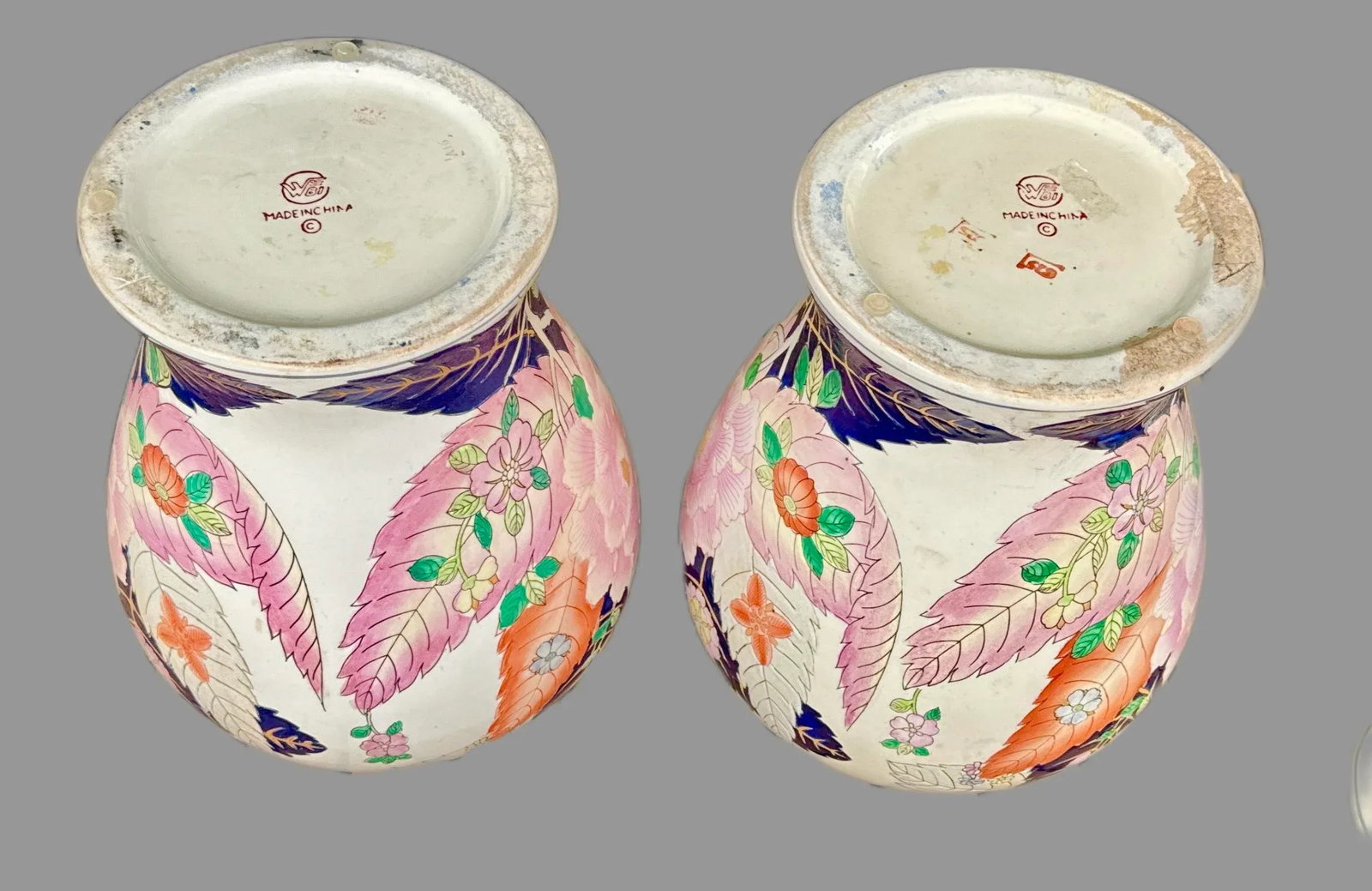 20th Century Vintage Tobacco Leaf Lidded Temple / Ginger Jars - 9