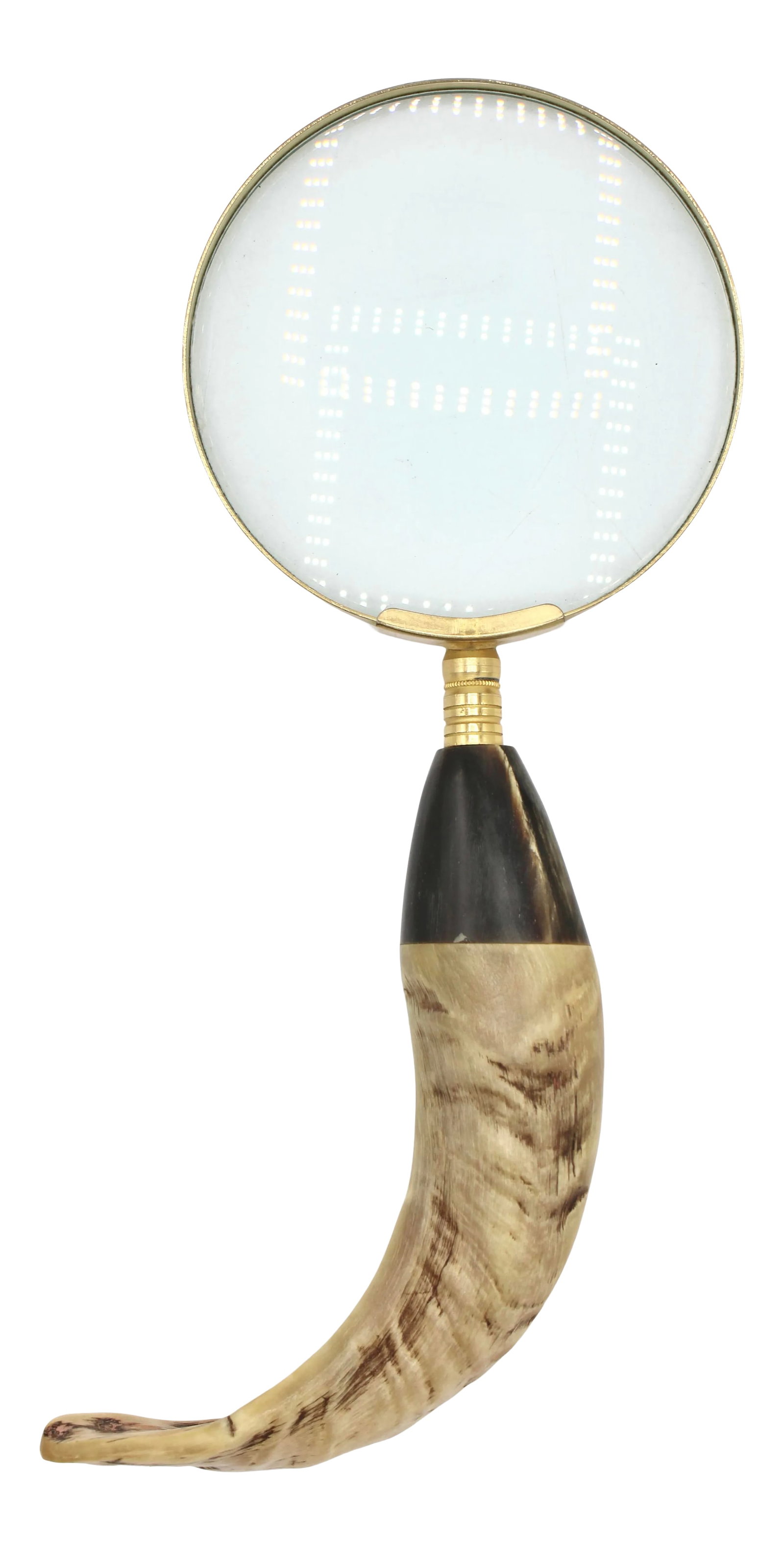 Large Antique Stag Antler / Horn Handle Magnifying Glass (1 of 11)