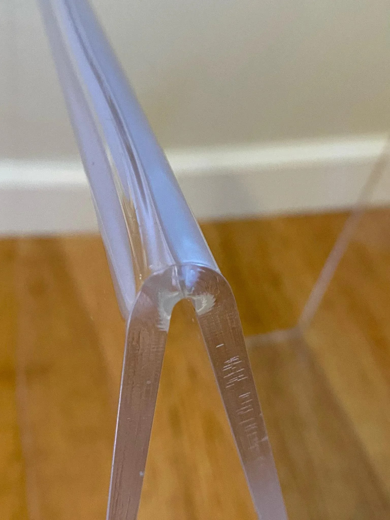 Mid Century Modern Bent Lucite Magazine Rack - 8