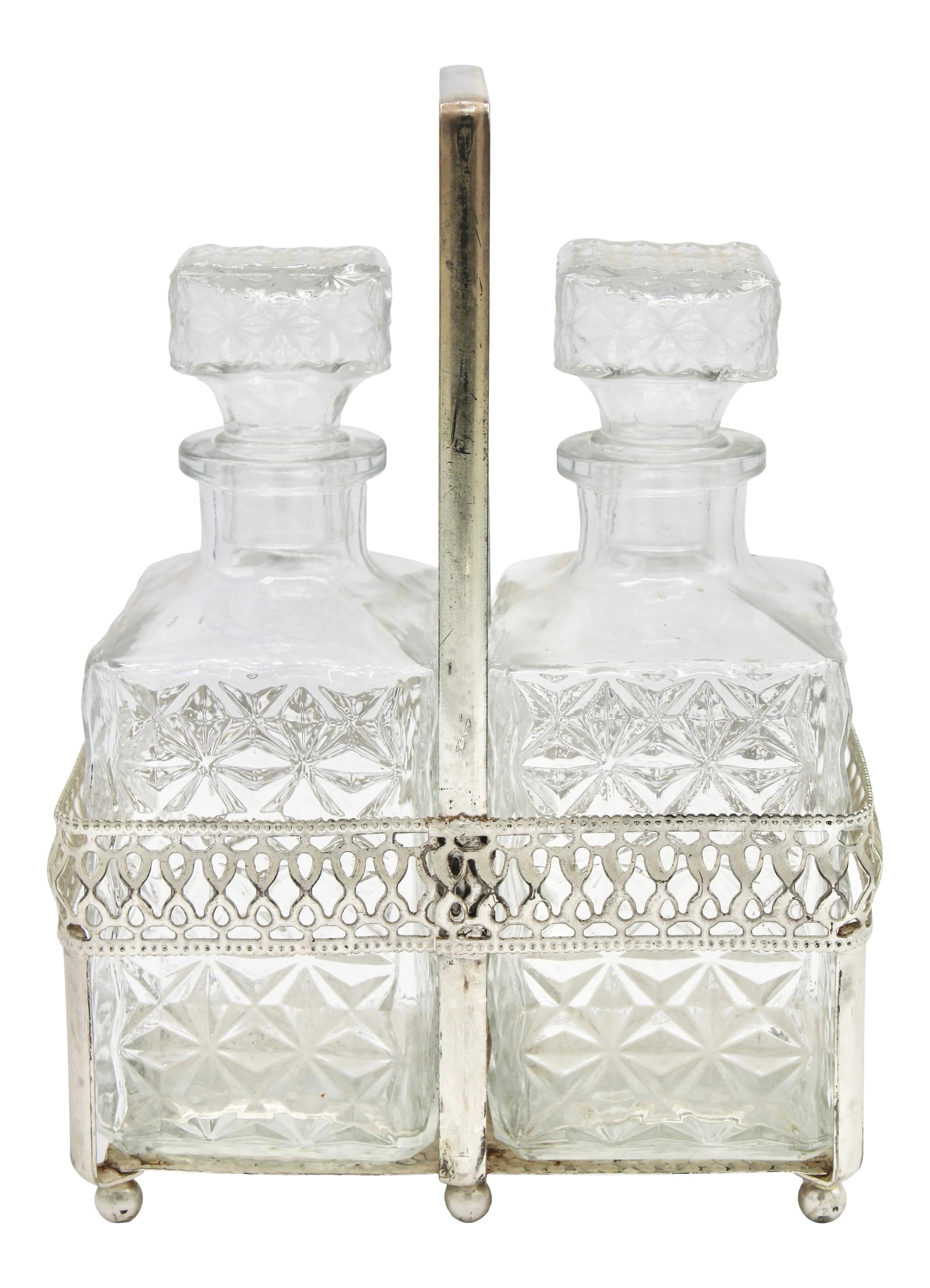 Antique English Crystal Cruet Decanter Set (1 of 10)