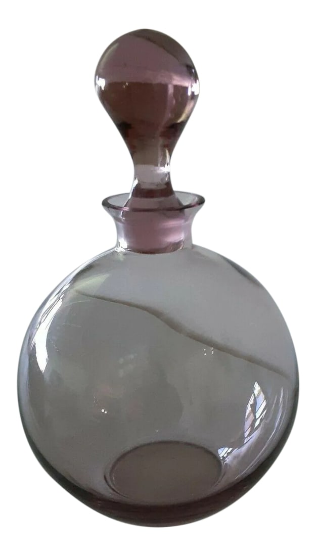 Early 21st Century Barware Purple Glass Decanter (1 of 3)