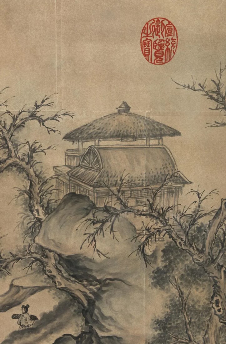 Vintage 4-Panel Chinese Screen - 2