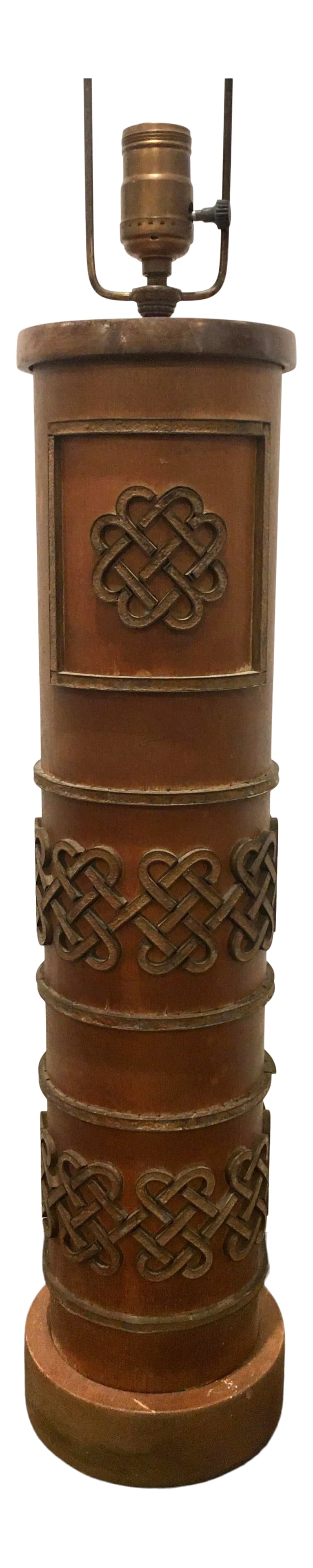 Celtic Knot Antique Wallpaper Roll Lamp (1 of 6)