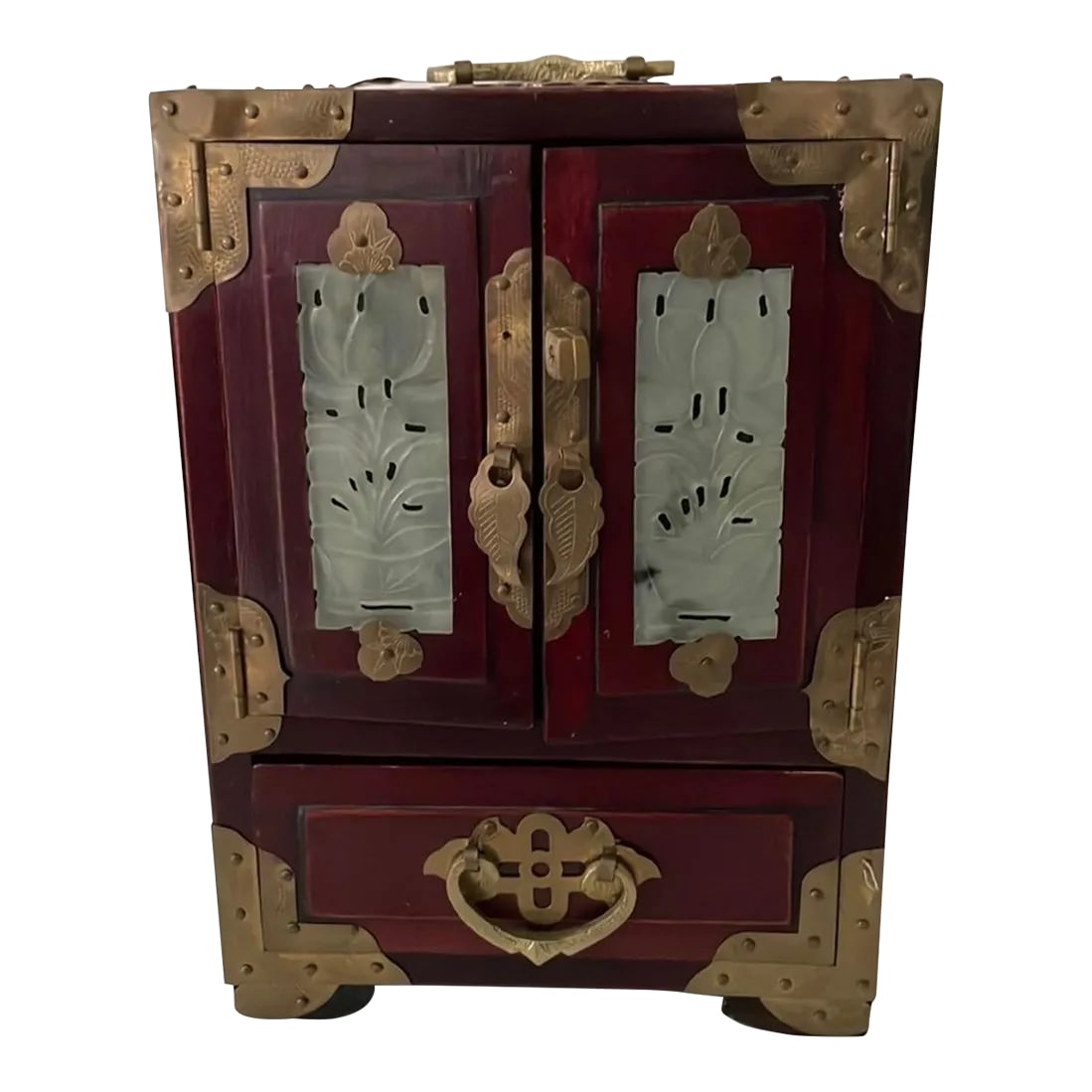 Vintage Chinese Rosewood Jewelry Box (1 of 13)