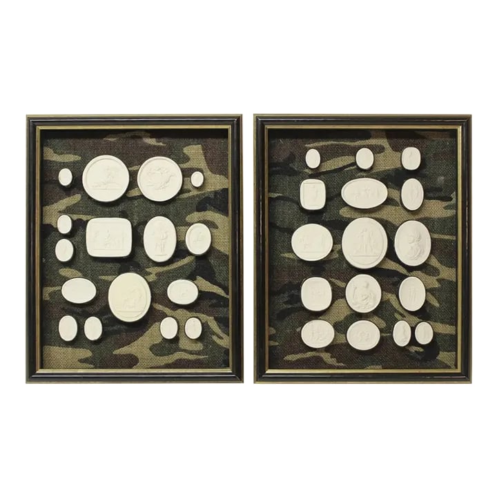 Pair of Framed Antique Intaglios (1 of 13)
