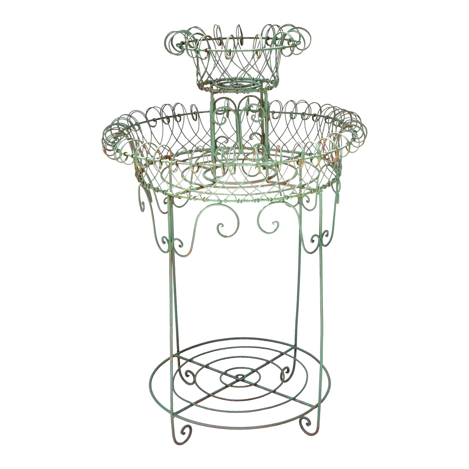 French Victorian 19th Century Wrought Iron Garden Stand (1 of 4)