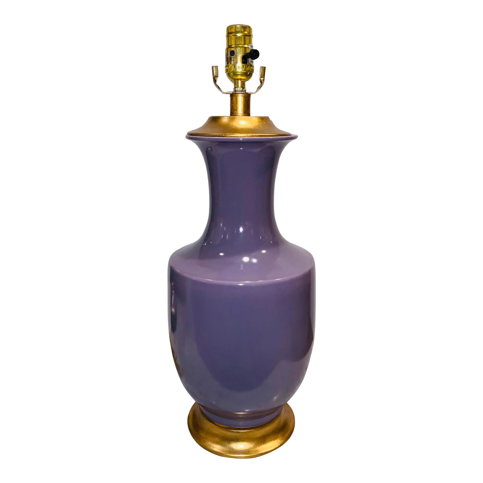 Bungalow 5 Modern Lilac Glaze Thalia Table Lamp (1 of 4)