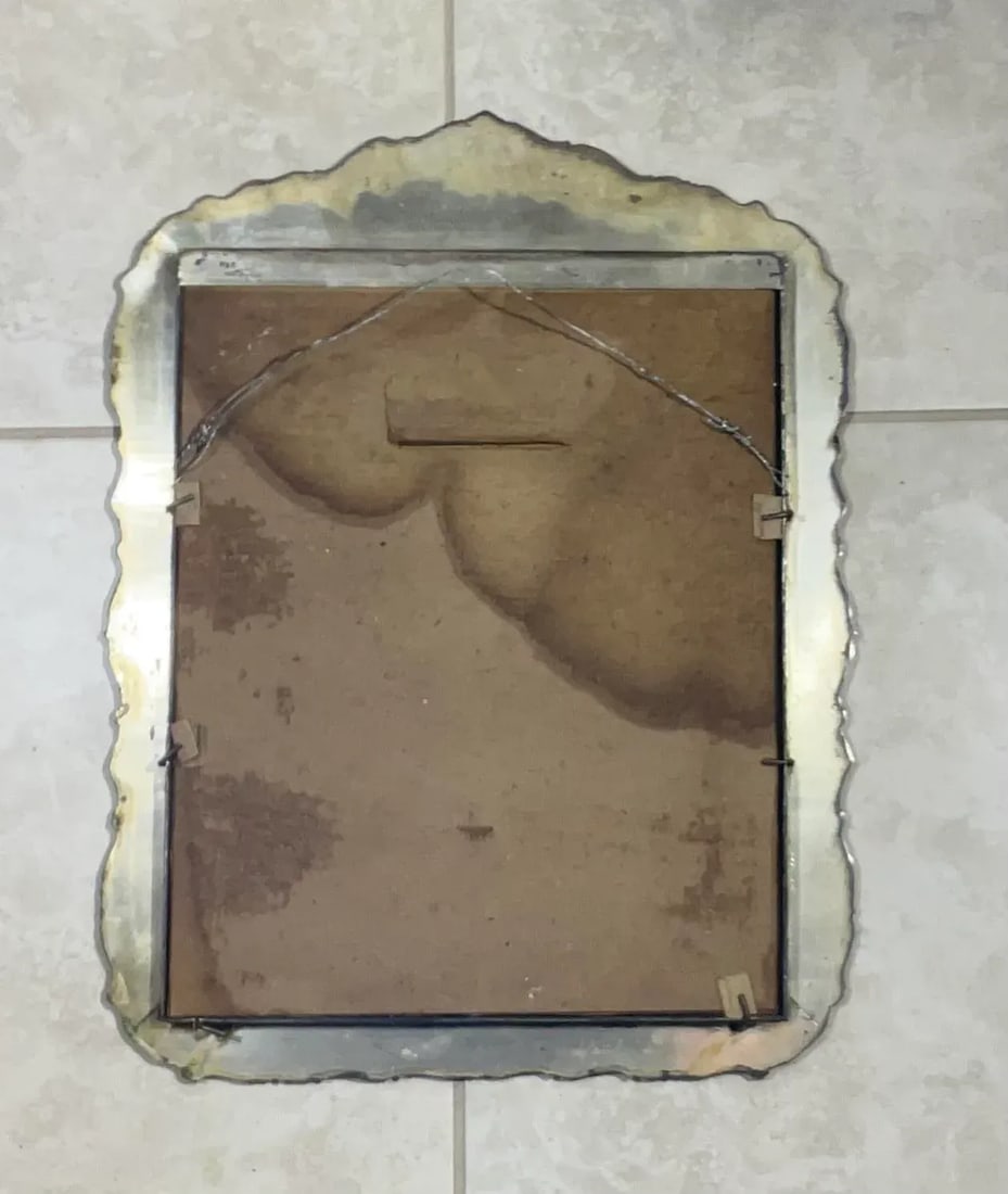 Antique Silver Plated Mirror - 7