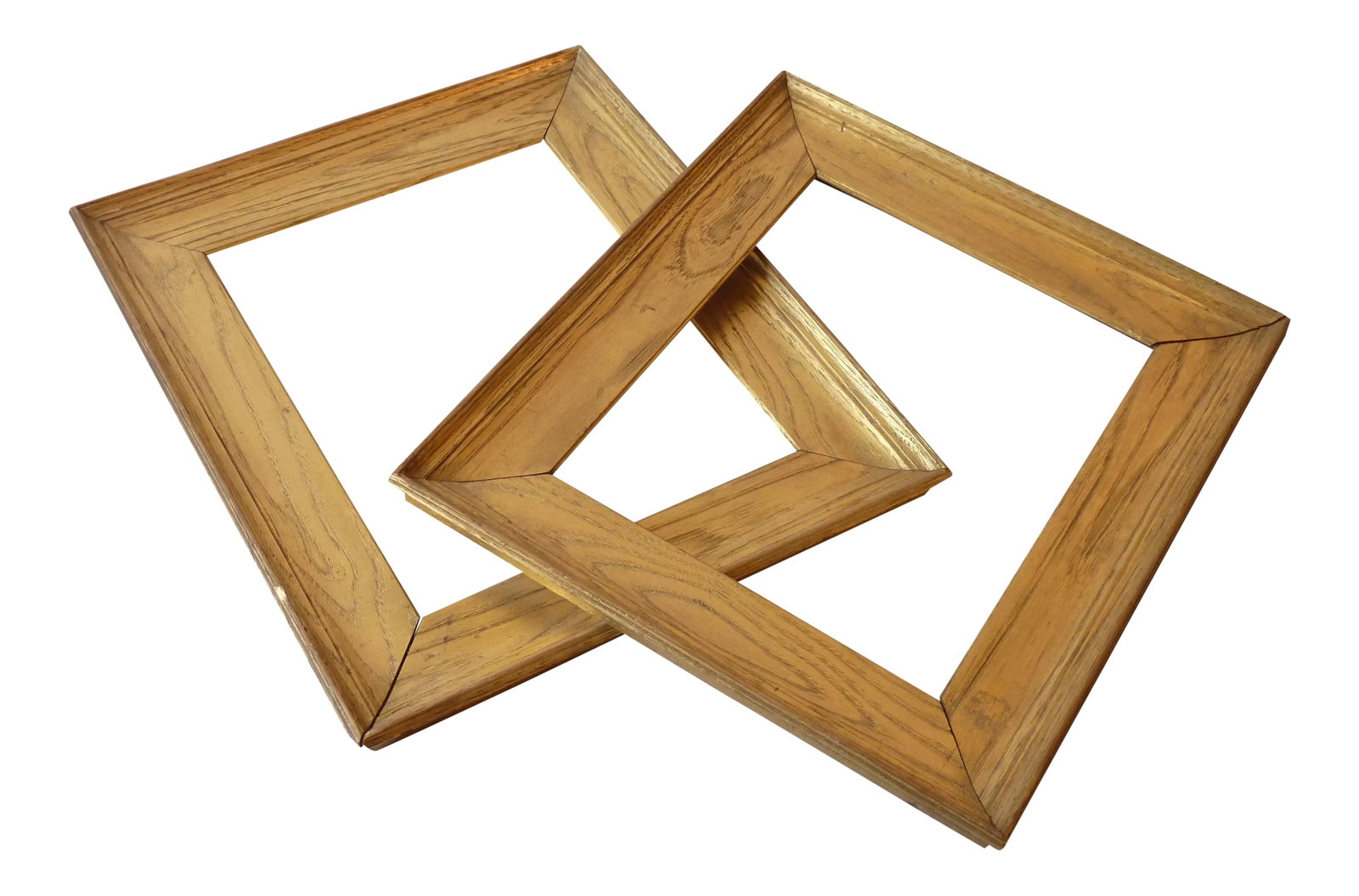 Golden Chestnut Frames- A Pair