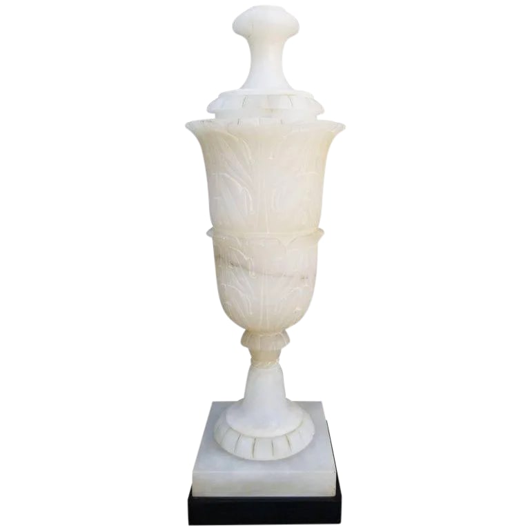 Large-Scale Alabaster Table Lamp (1 of 6)