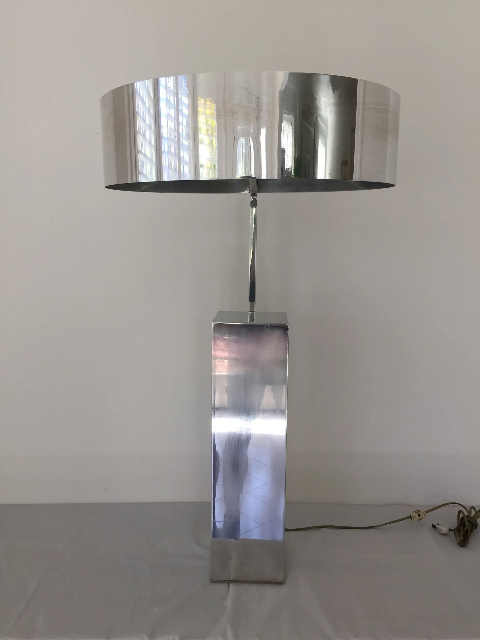 Architectural Modern Chrome Table Lamp - 3