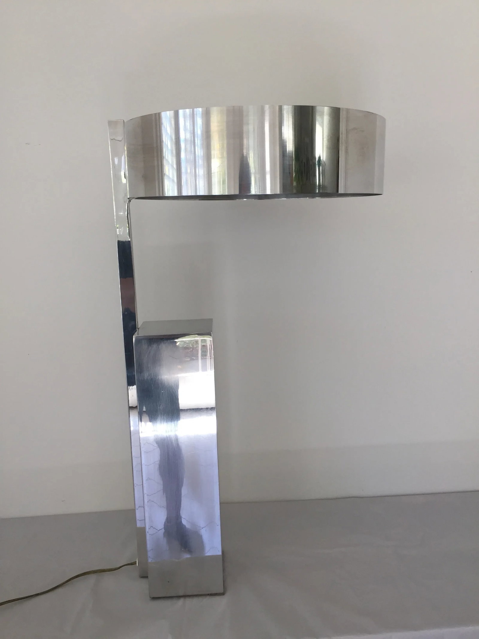 Architectural Modern Chrome Table Lamp - 4