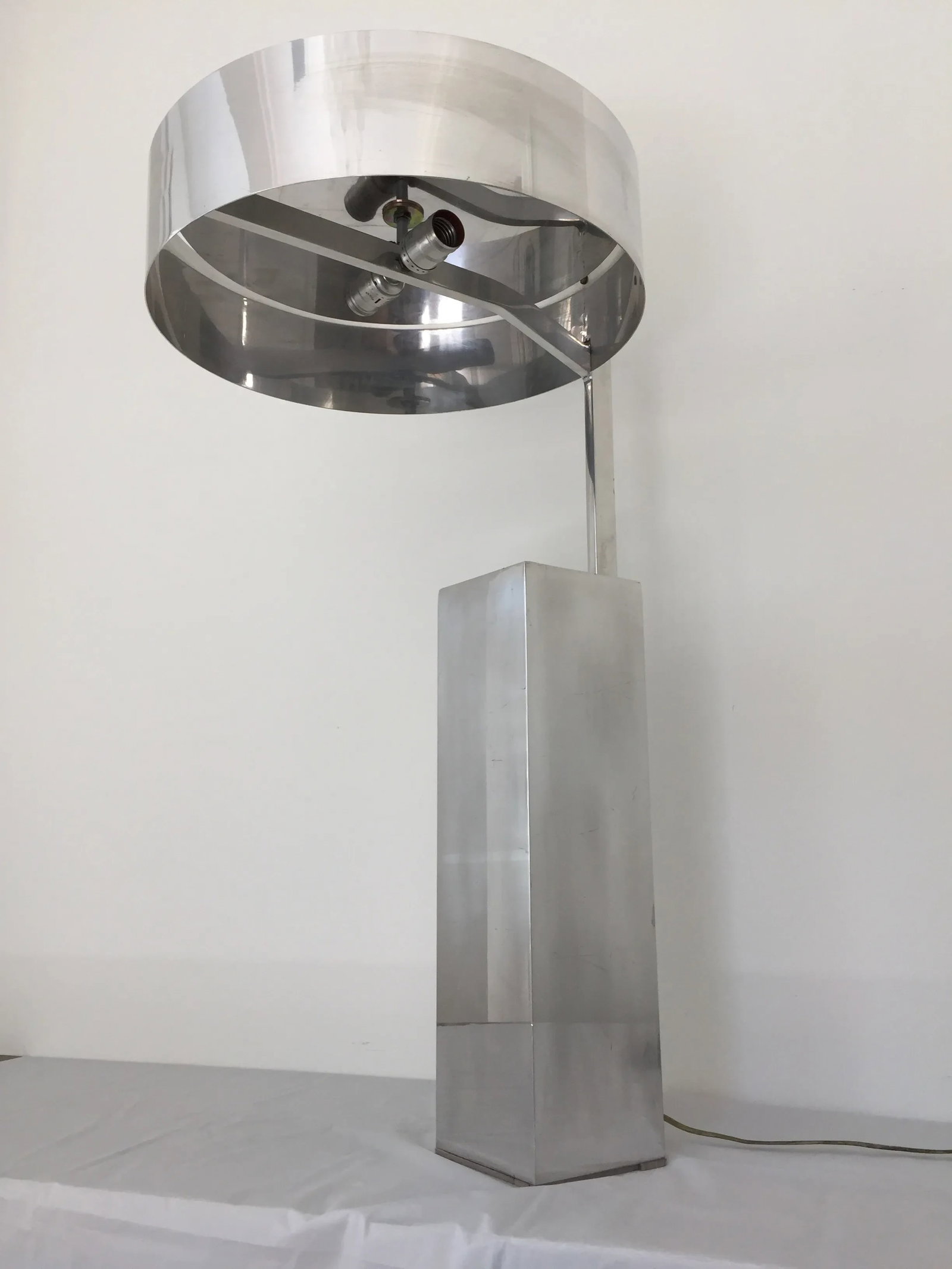 Architectural Modern Chrome Table Lamp - 6