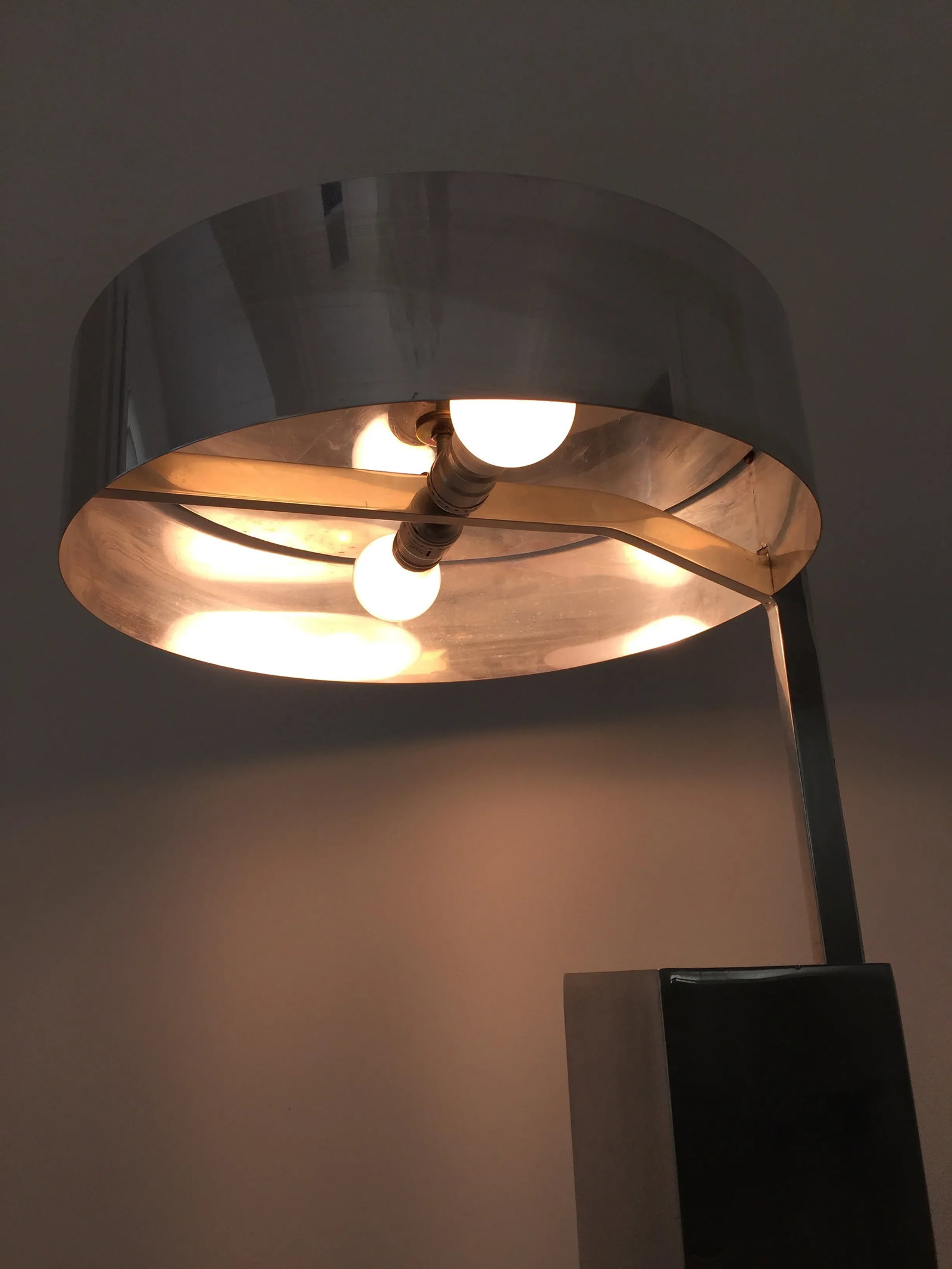 Architectural Modern Chrome Table Lamp - 7