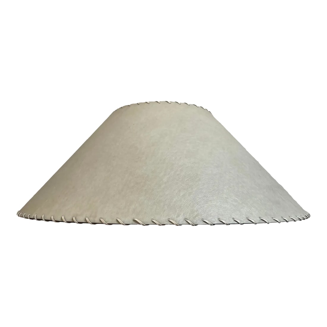 Vintage Mid Century Fiberglass Lamp Shade: A vintage mid century tapered lampshade in off-white/ivory fiberglass. 8.25" top diameter x 21" bottom diameter x 7.75" tall Condition: Alterations: Original Condition Unaltered Imperfections: Some