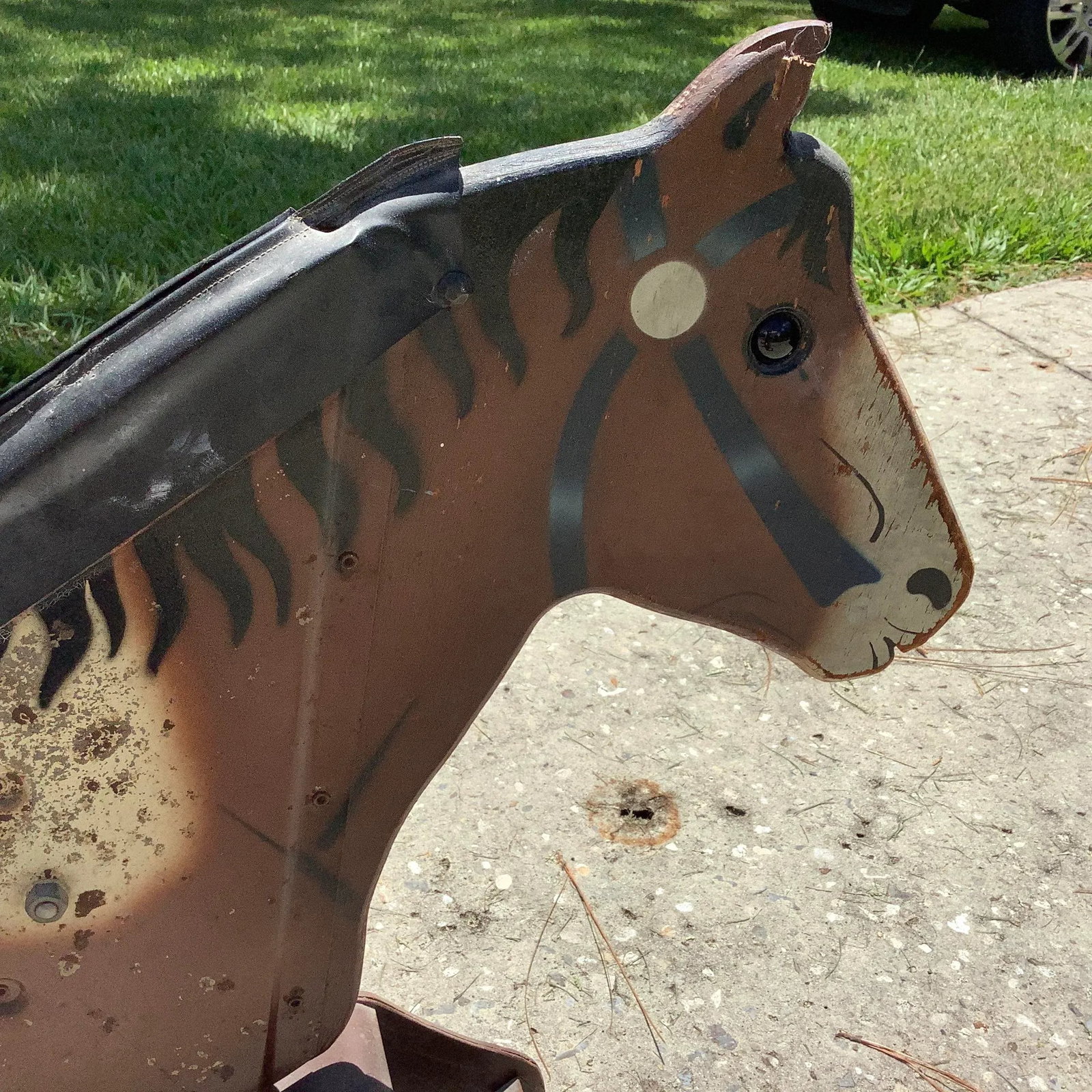 Vintage Canterpony Mechanical Horse Tricycle 1949, Rare Find - 8