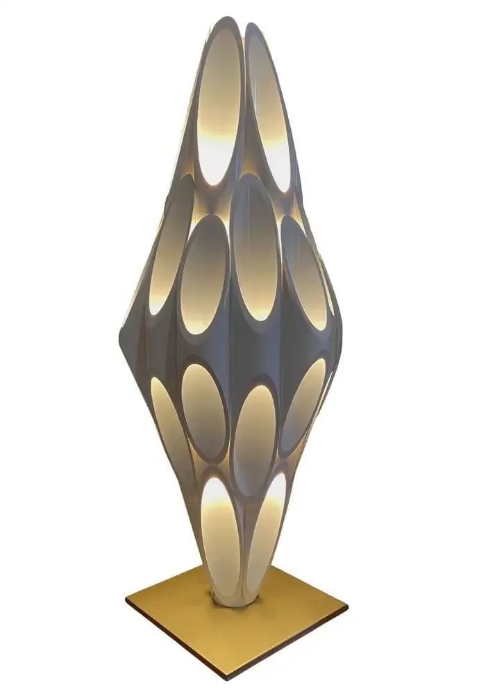 21st Century Design Line Space Age Modern Tubular Table Lamp - 4