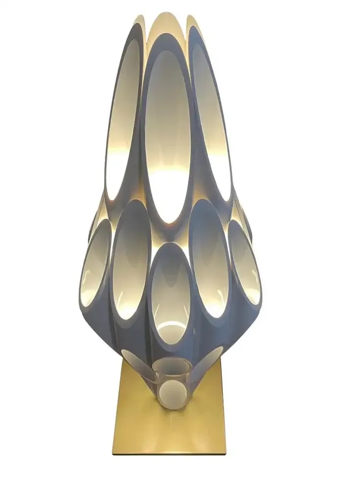 21st Century Design Line Space Age Modern Tubular Table Lamp - 5