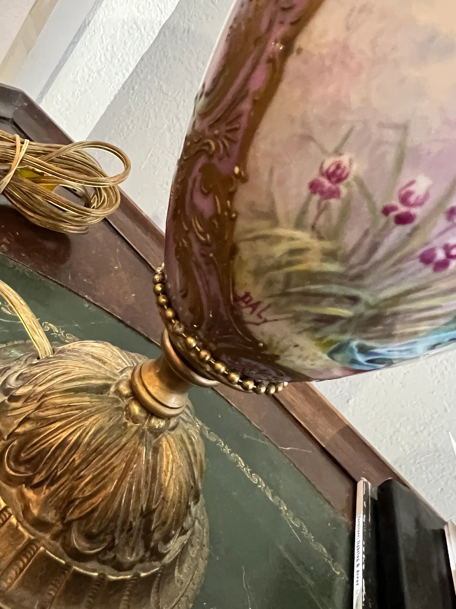 19th Century French Sevres Porcelain Table Lamp Signed - 5