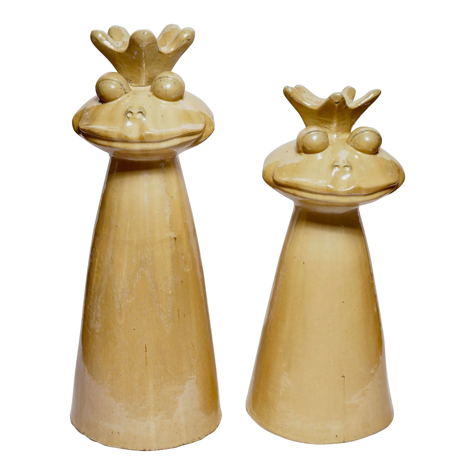 Vintage King Frog Garden Statues - Set of 2 (1 of 12)