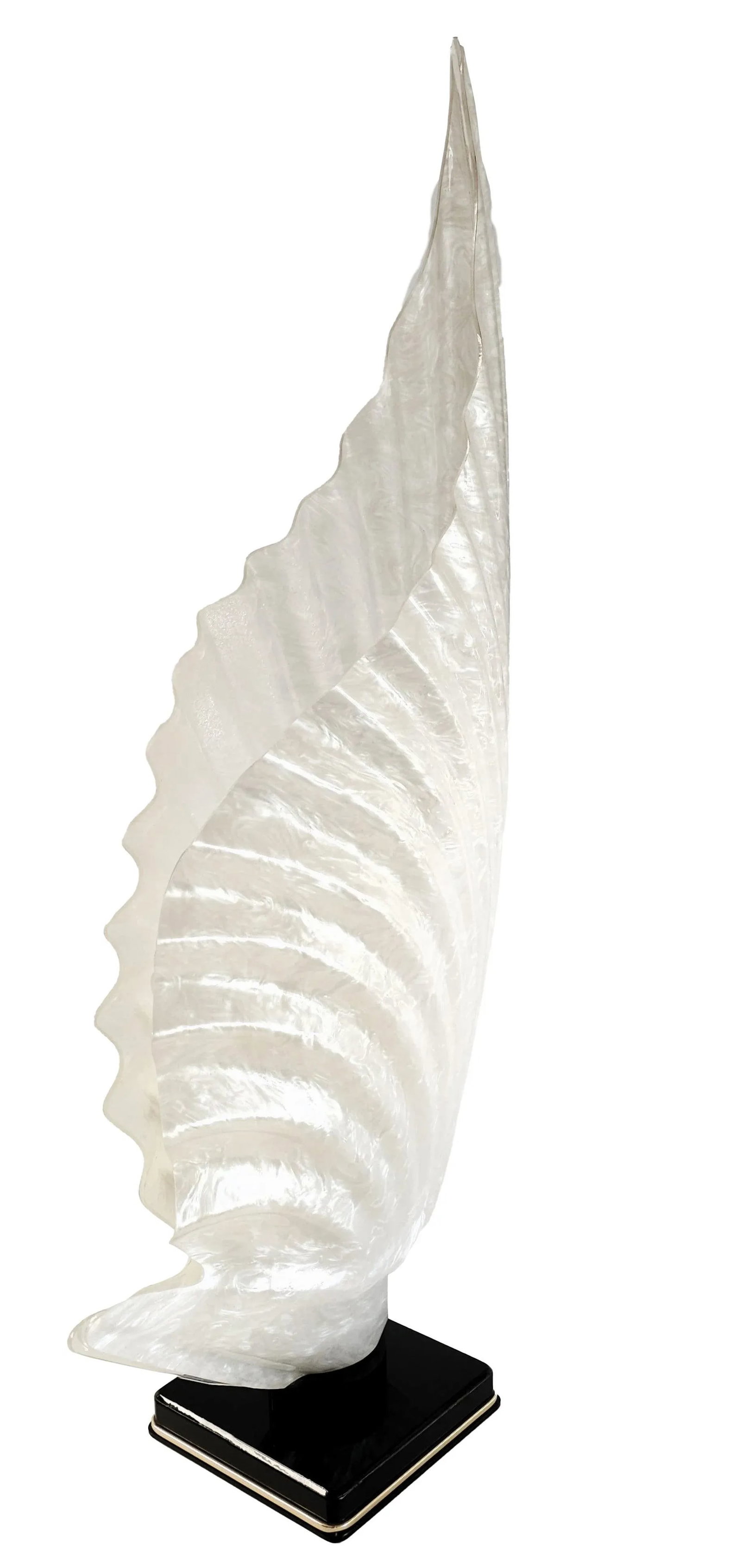 Vintage Sea Shell Shaped Rougier Acrylic Table Lamp - 2