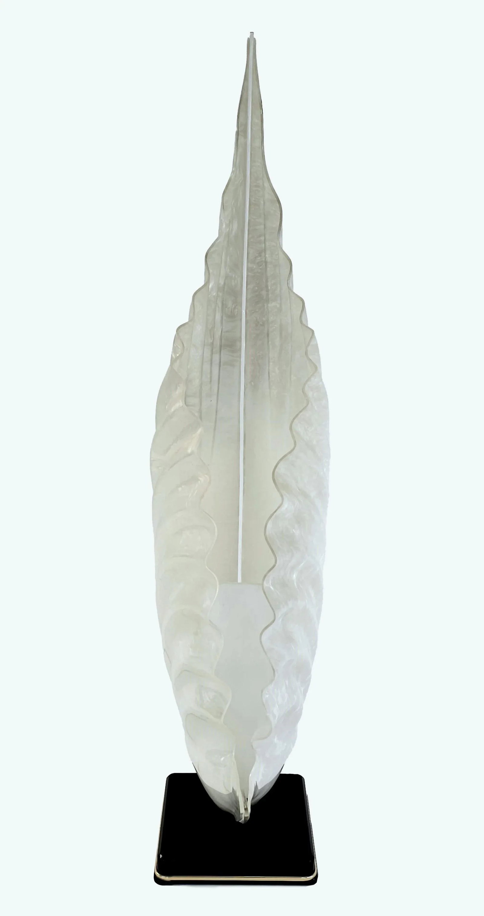 Vintage Sea Shell Shaped Rougier Acrylic Table Lamp - 4