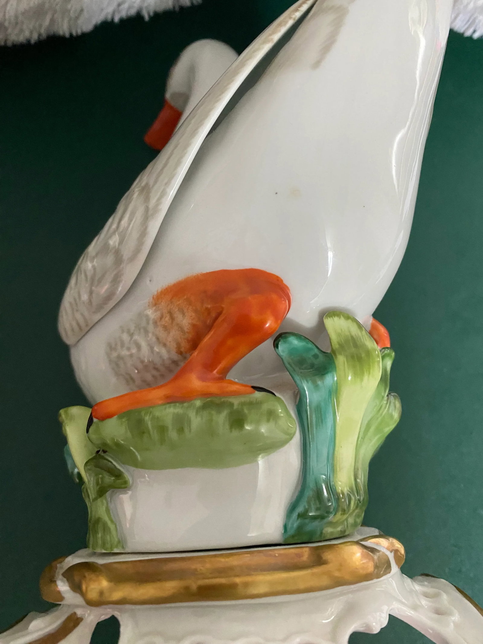Antique French Porcelain Ducks - A Pair - 10