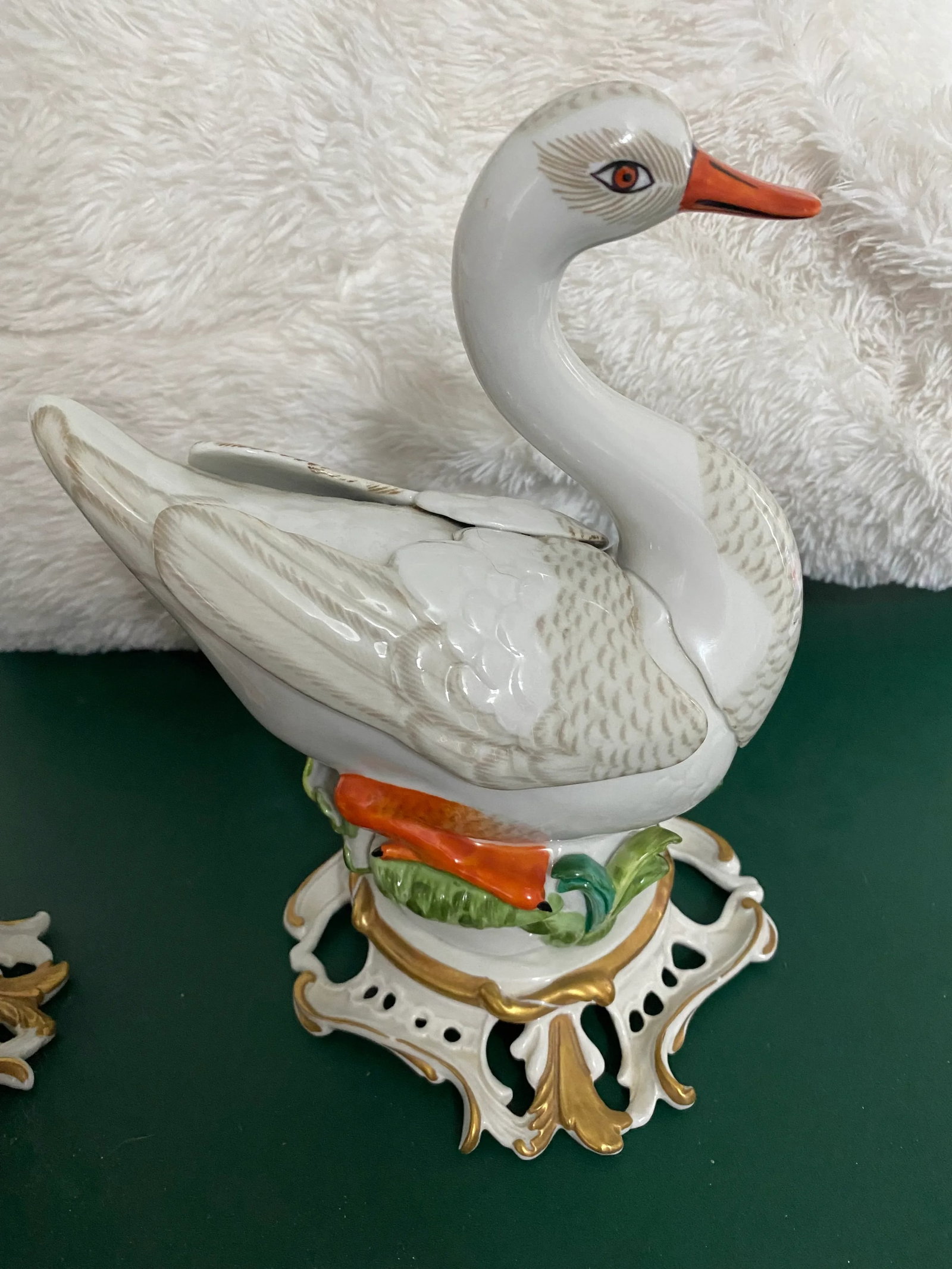 Antique French Porcelain Ducks - A Pair - 6