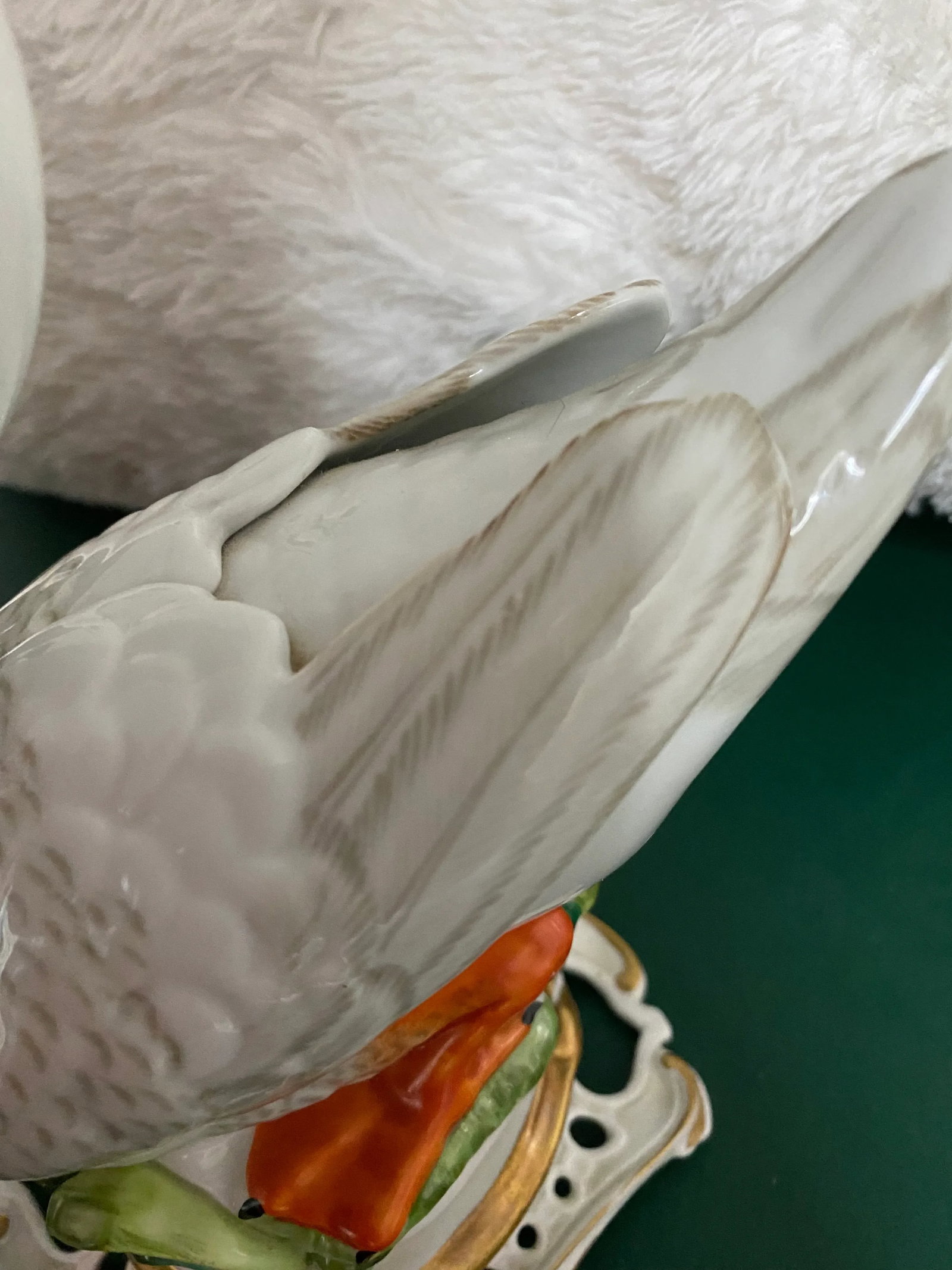 Antique French Porcelain Ducks - A Pair - 9