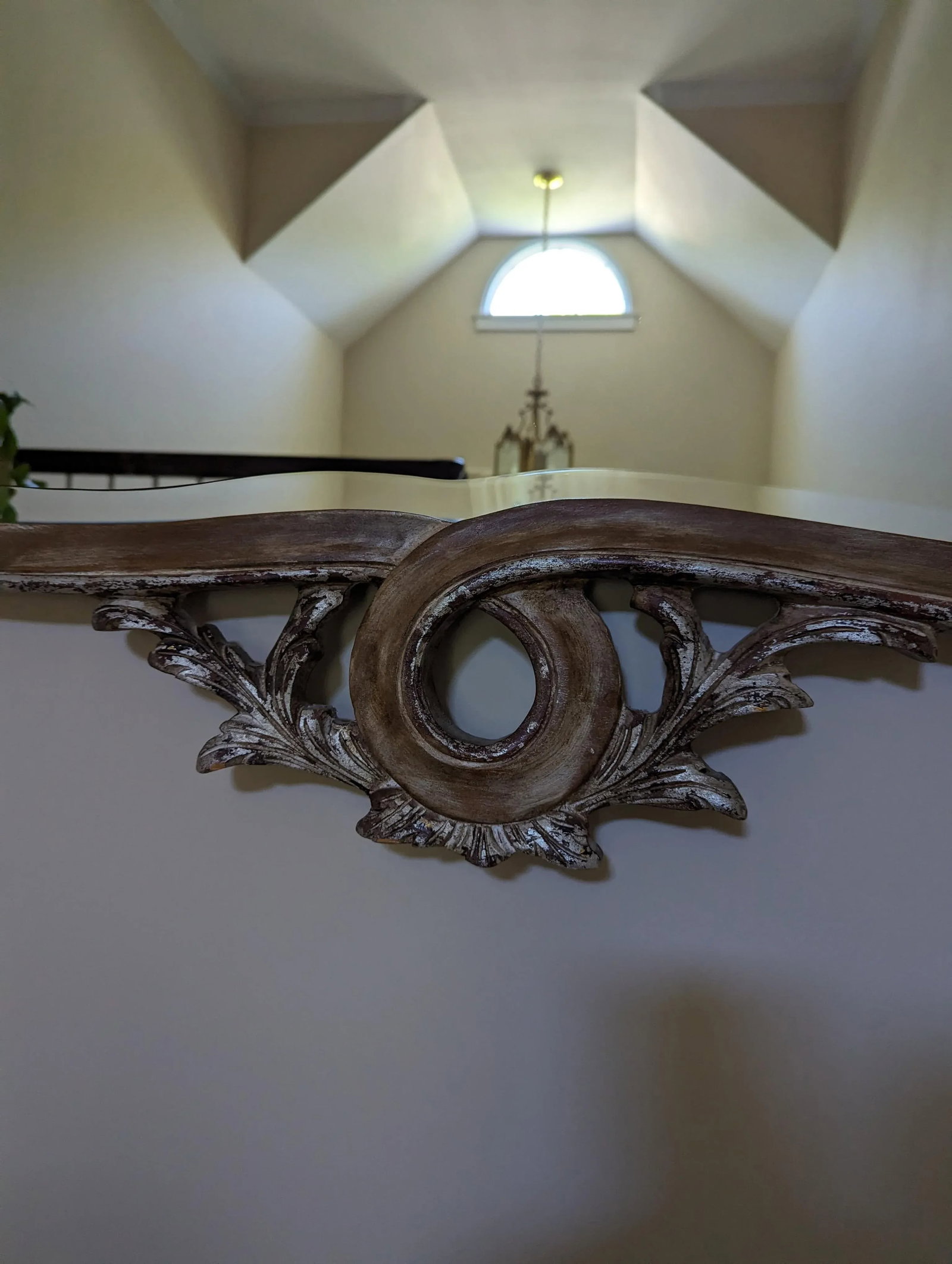 Early 21st Century La Barge Italian Rococo Carved Wood Mirror Silver Gilt - 8