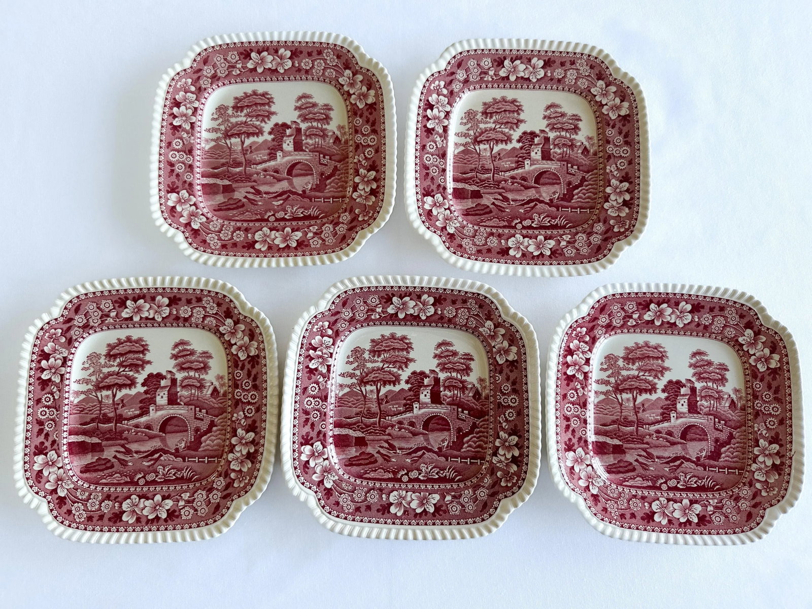 1930s Copeland Spode Pink Tower Collection- 55 Pieces - 6