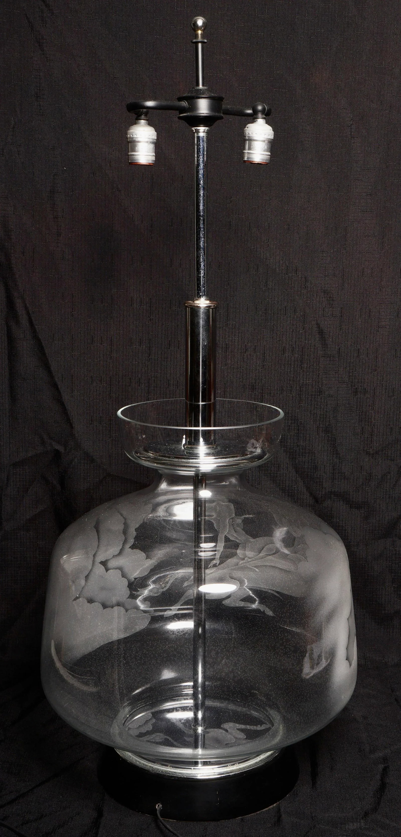 1970s Europa and the Bull Etched Lamp - 4