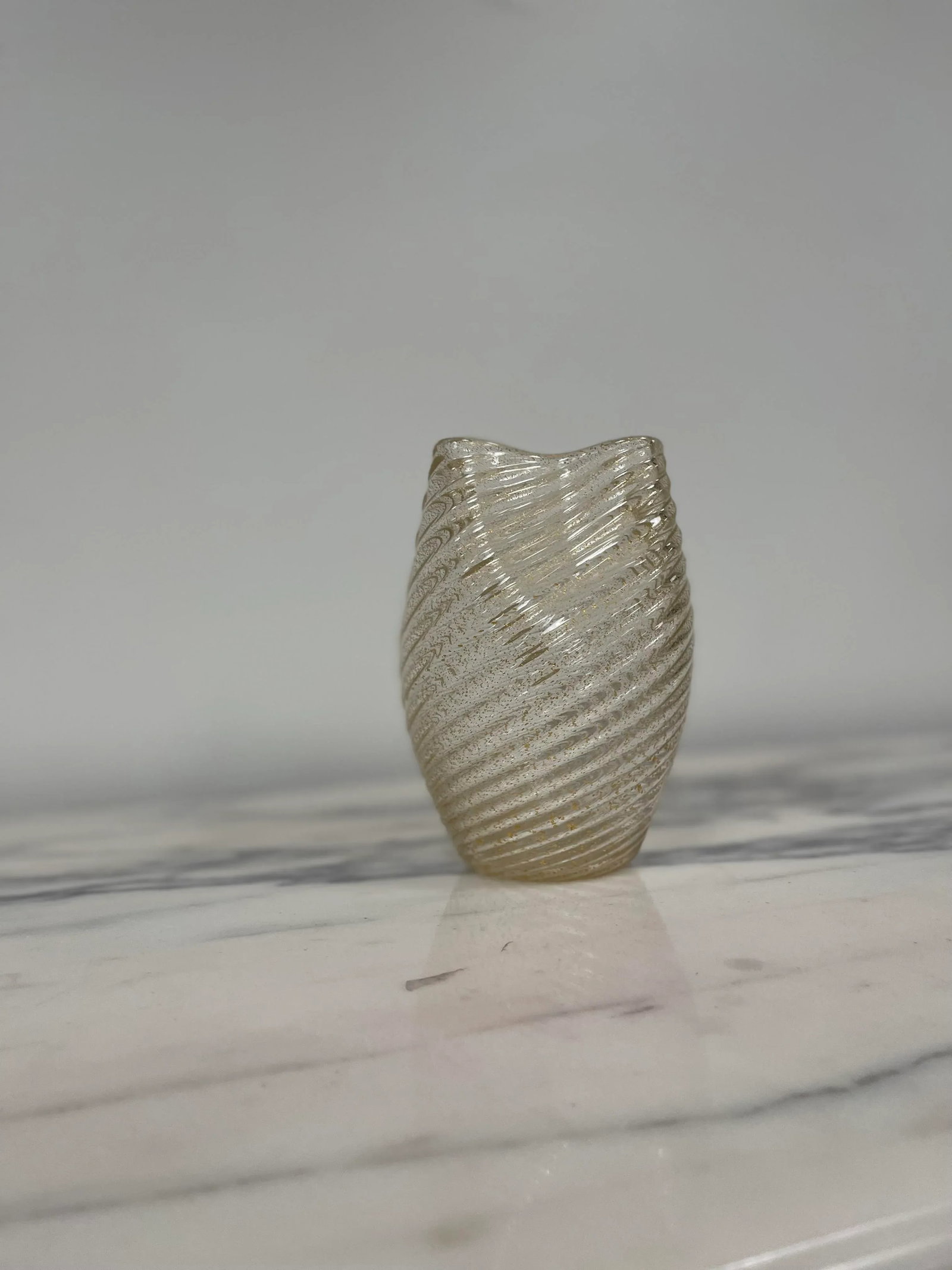 Murano Italy Camer Gold Vase With Original Mica Sticker - 10