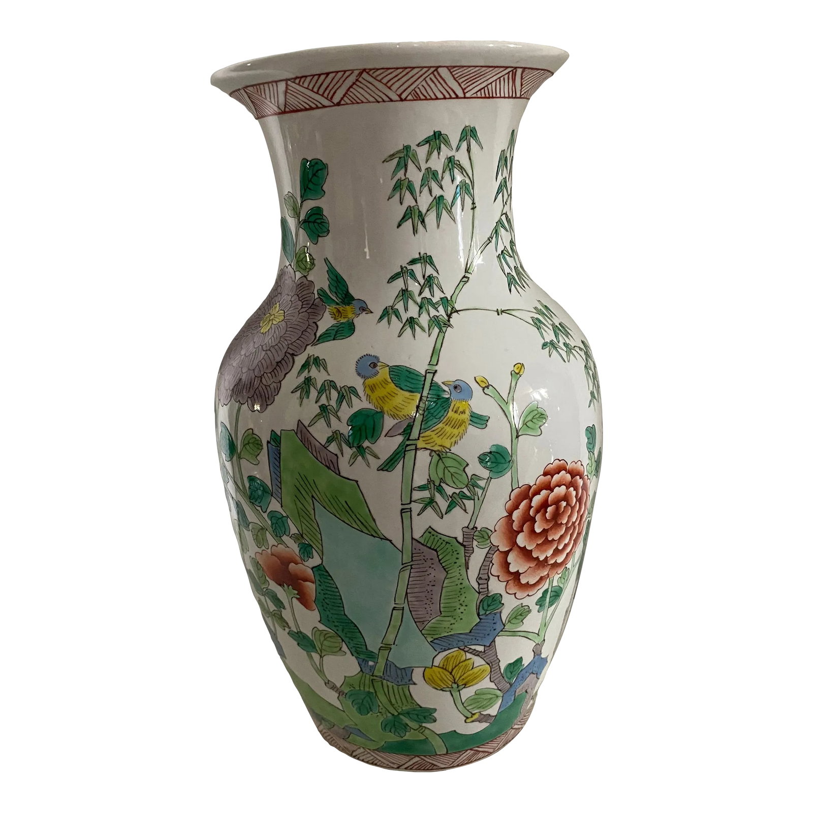 Large 1960s Chinese Export Vase (1 of 9)