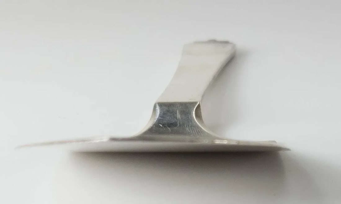 Mid-Century Modern Sterling Silver Server in Pyramid Pattern by Georg Jensen - 3