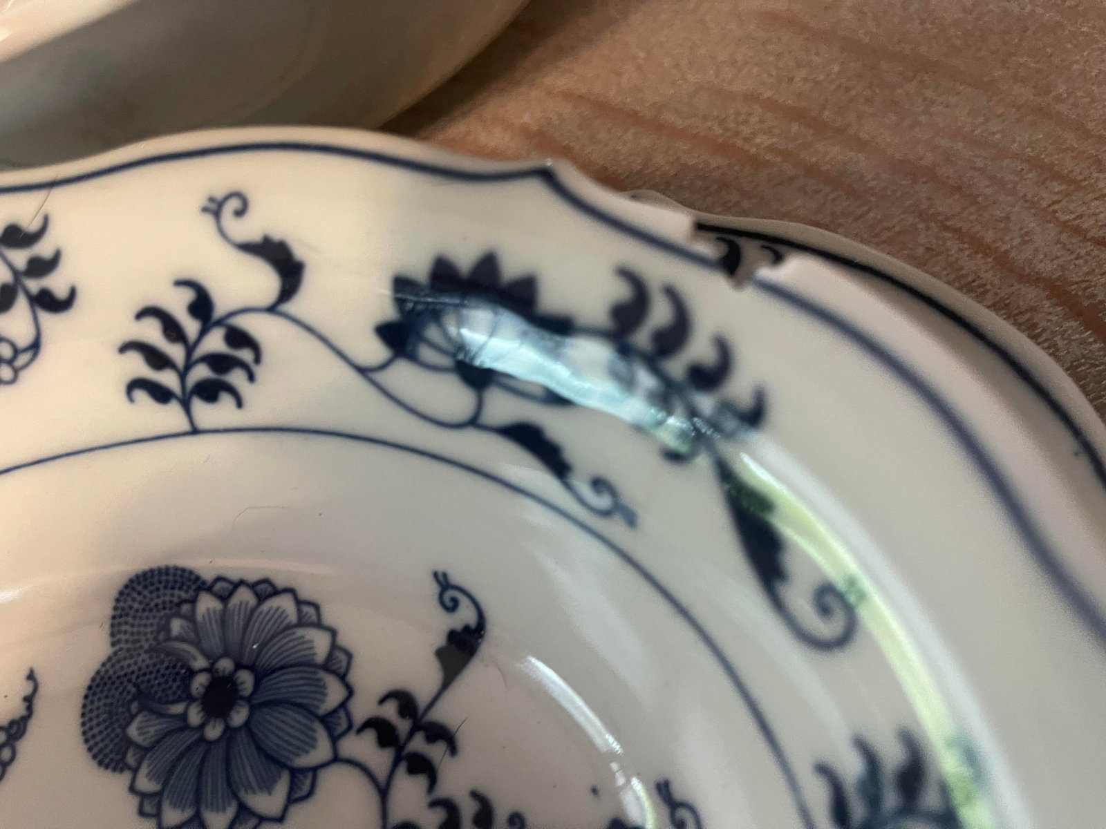 Vintage Blue Danube Onion Dinnerware Set- 53 Pieces - 12