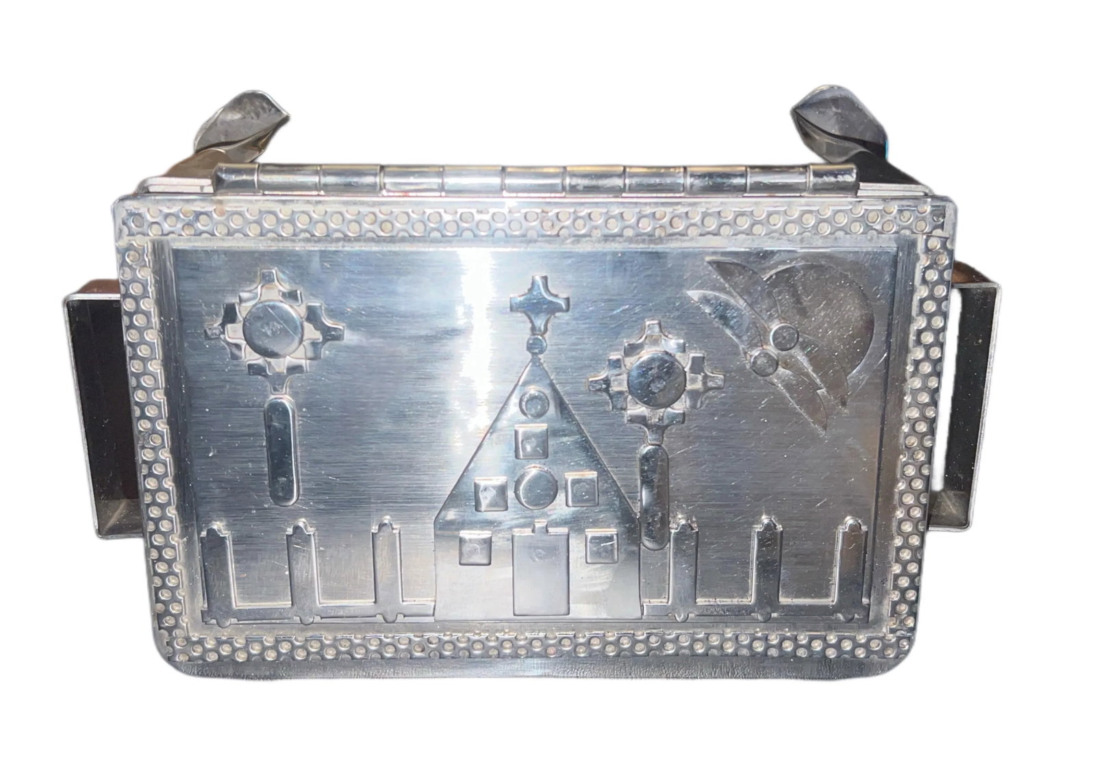 Signed Stanley Szwarc Modernist Industrial Stainless Steel Metalwork Jewelry & Trinket Box, 2009 - 3